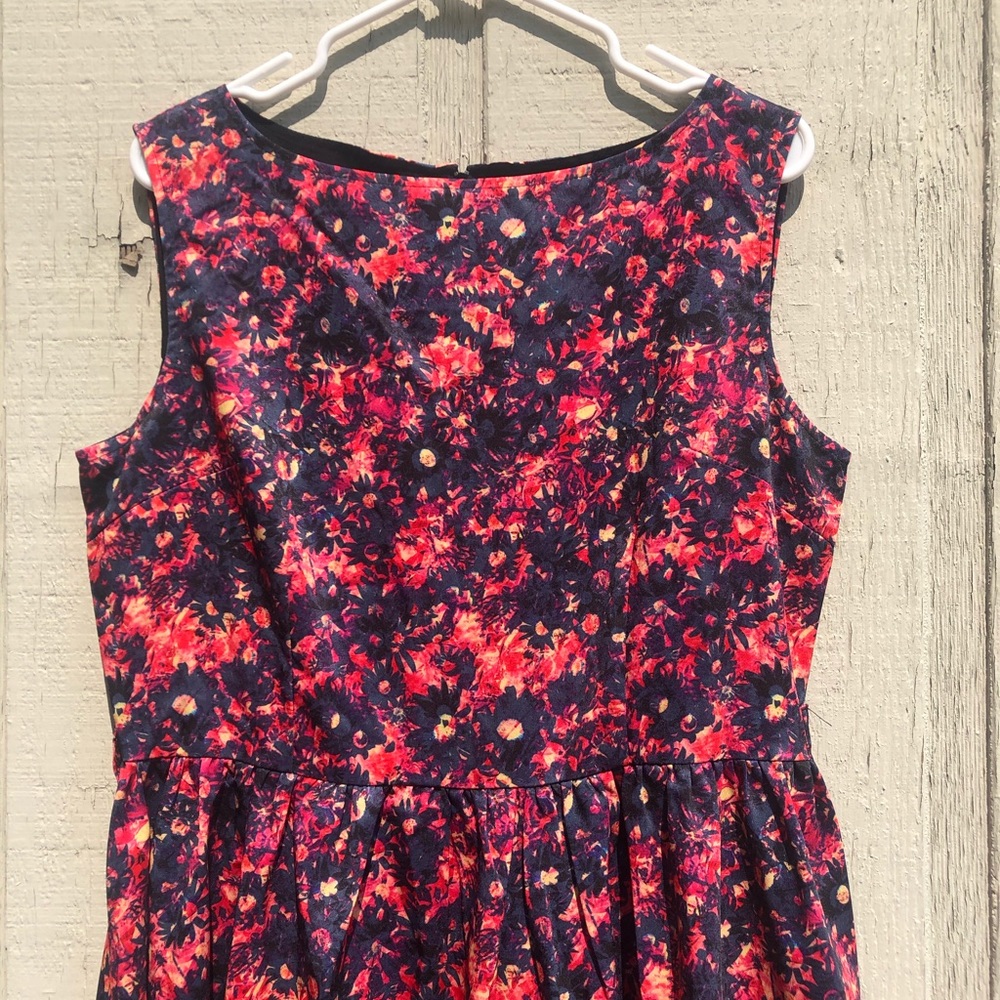 Lindy Bop floral Audrey dress L
